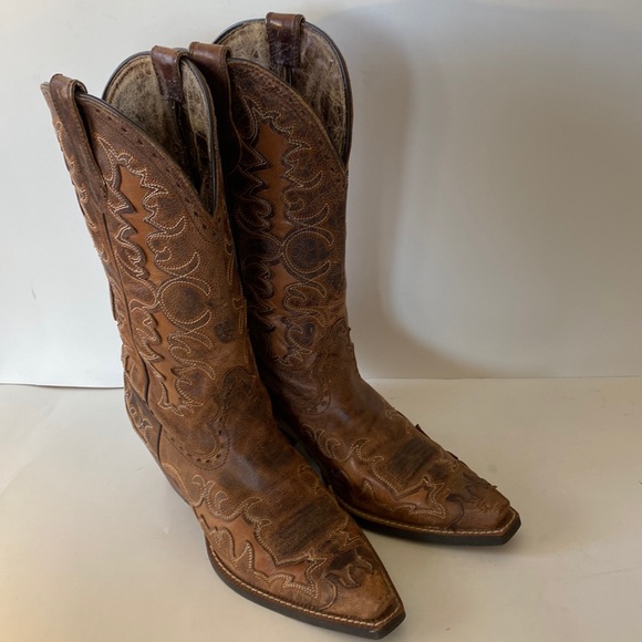 Ariat Western Boots Leather Dandy Sassy Brown 7964 Sz B